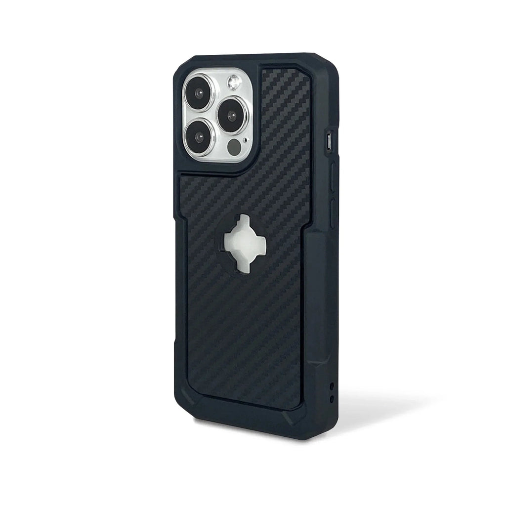 X-Guard Cover iPhone 13 Pro Carbonio Custodia Moto Attacco Quick-Lock, codice 137834 — X-Guard