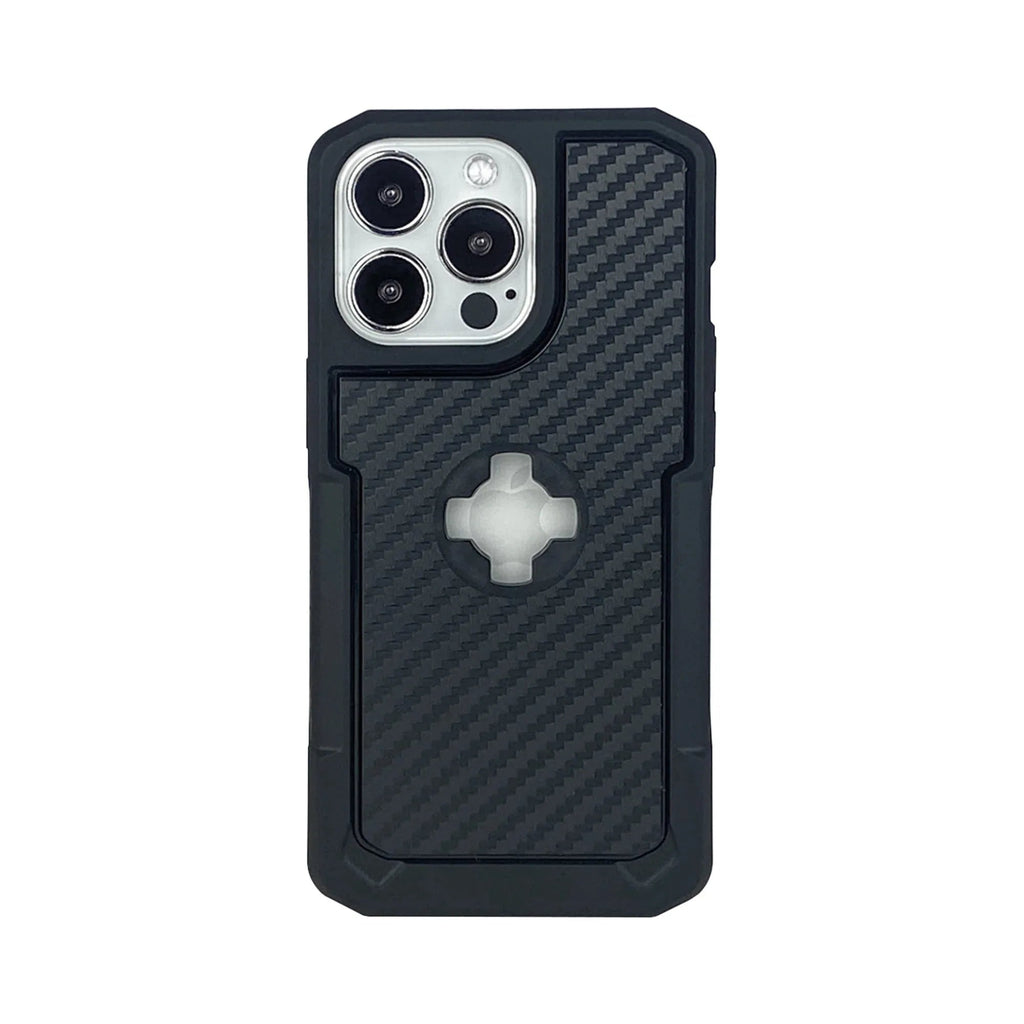 Custodia Moto Attacco Quick-Lock X-Guard Cover iPhone 13 Pro Carbonio, articolo 137834 — Moon Bike