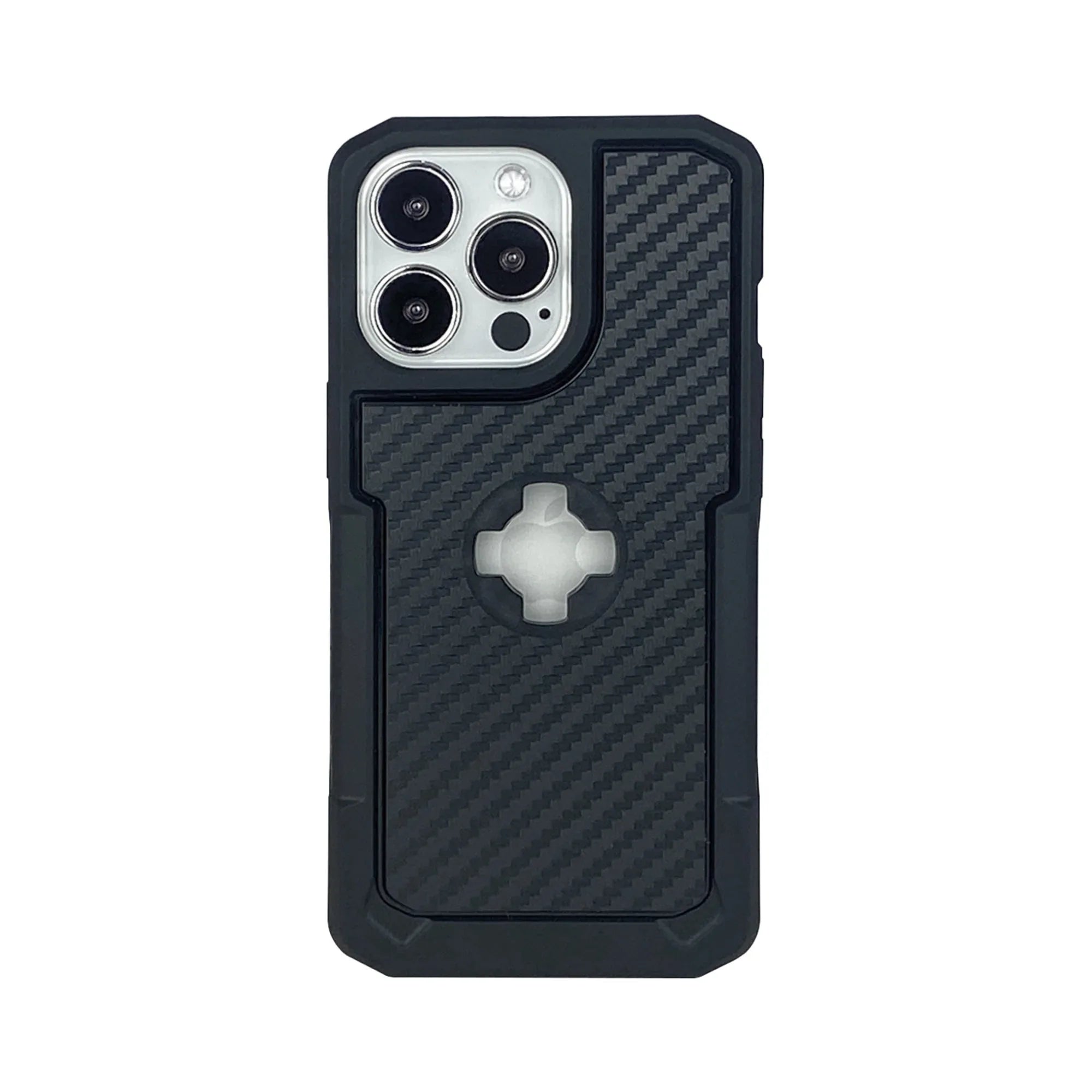 Custodia Moto Attacco Quick-Lock X-Guard Cover iPhone 13 Pro Carbonio, articolo 137834 — Moon Bike