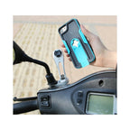Supporto Telefono Specchietto M8 M10 M12 X-Guard Mirror Mount A+ Argento, articolo 126080 — Moon Bike