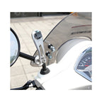 X-Guard Small Tube Mount A+ argento - braccio orientabile con testa Cube quick release