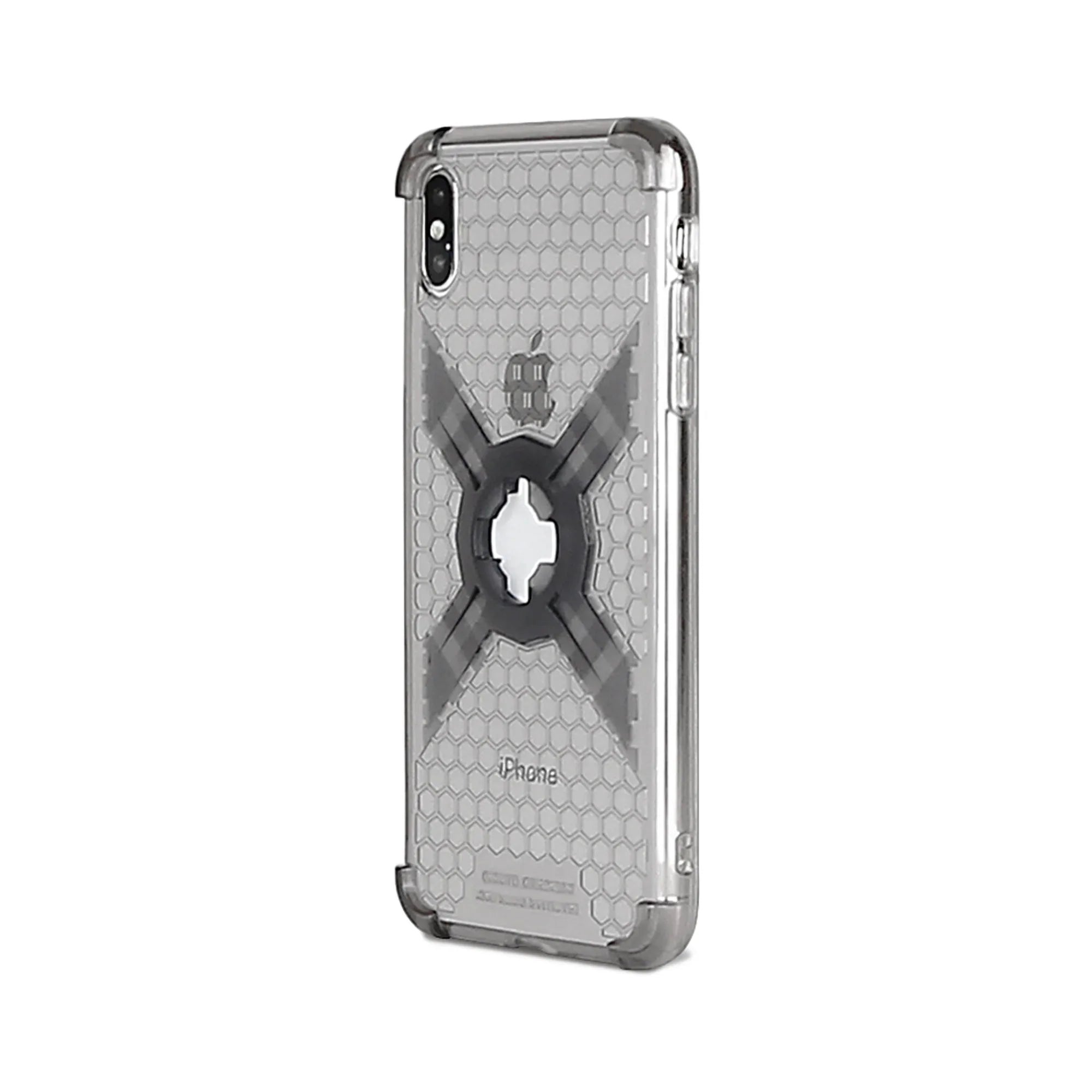X-Guard Cover iPhone XS Max Grigio Chiaro Custodia Moto con Attacco Quick-Lock, codice 126074 — X-Guard