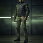 Jeans Moto Hevik Harbour Cargo Uomo Verde Militare - Moon Bike - Vista 8