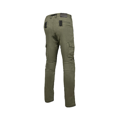 Jeans Moto Hevik Harbour Cargo Uomo Verde Militare - Moon Bike - Vista 2