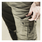 Jeans Moto Hevik Harbour Cargo Uomo Verde Militare - Moon Bike - Vista 4