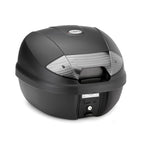 Kappa K30NT Bauletto Monolock 30 Litri Tech – Nero Goffrato Catadiottri Fumé Universale Bauletti e Top - Moon Bike - Vista 1