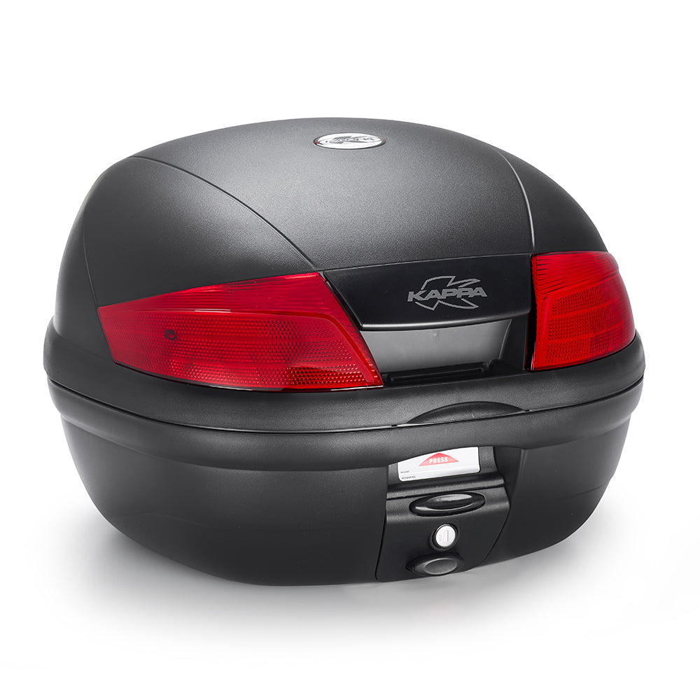Kappa K35N2 Bauletto Monolock 35 Litri Nero – Catadiottri Rossi Moto Scooter