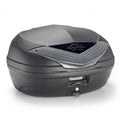 Kappa K466NT2 Bauletto Monolock 46 Litri Urban Tech – Nero Carbon Look Catadiottro Fumé Bauletti e Top - Moon Bike - Vista 1