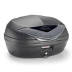 Kappa K466NT2 Bauletto Monolock 46 Litri Urban Tech – Nero Carbon Look Catadiottro Fumé Bauletti e Top - Moon Bike - Vista 1