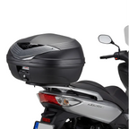 Kappa K466NT2 Bauletto Monolock 46 Litri Urban Tech – Nero Carbon Look Catadiottro Fumé Bauletti e Top - Moon Bike - Vista 2