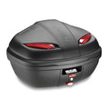 Kappa K47N Manta Bauletto Monolock 47 Litri Nero Goffrato – Porta 2 Caschi Modulari con Piastra Universale