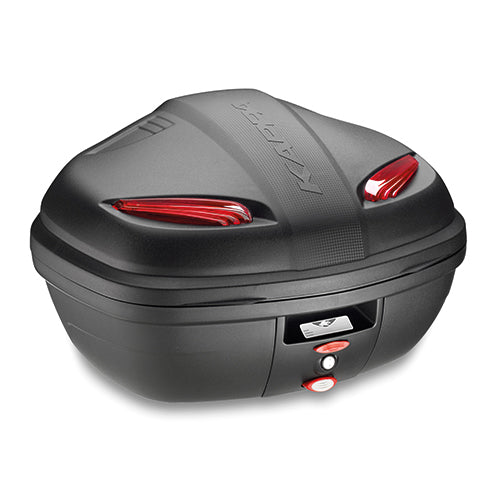 Kappa K47N Manta Bauletto Monolock 47 Litri Nero Goffrato – Porta 2 Caschi Modulari con Piastra Universale