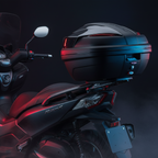 Bauletto Kappa K47NN Manta 47L Monolock Nero Goffrato con Catadiottri Rossi – Piastra Universale - Moon Bike - Vista 5