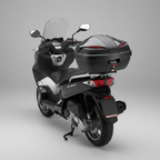 Bauletto Kappa K47NN Manta 47L Monolock Nero Goffrato con Catadiottri Rossi – Piastra Universale - Moon Bike - Vista 3