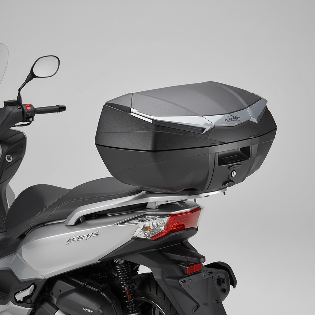 Kappa K4900N K'Vanguard 49 Litre Monokey Top Case Black/Grey Made in Italy – 2 Modular Helmets