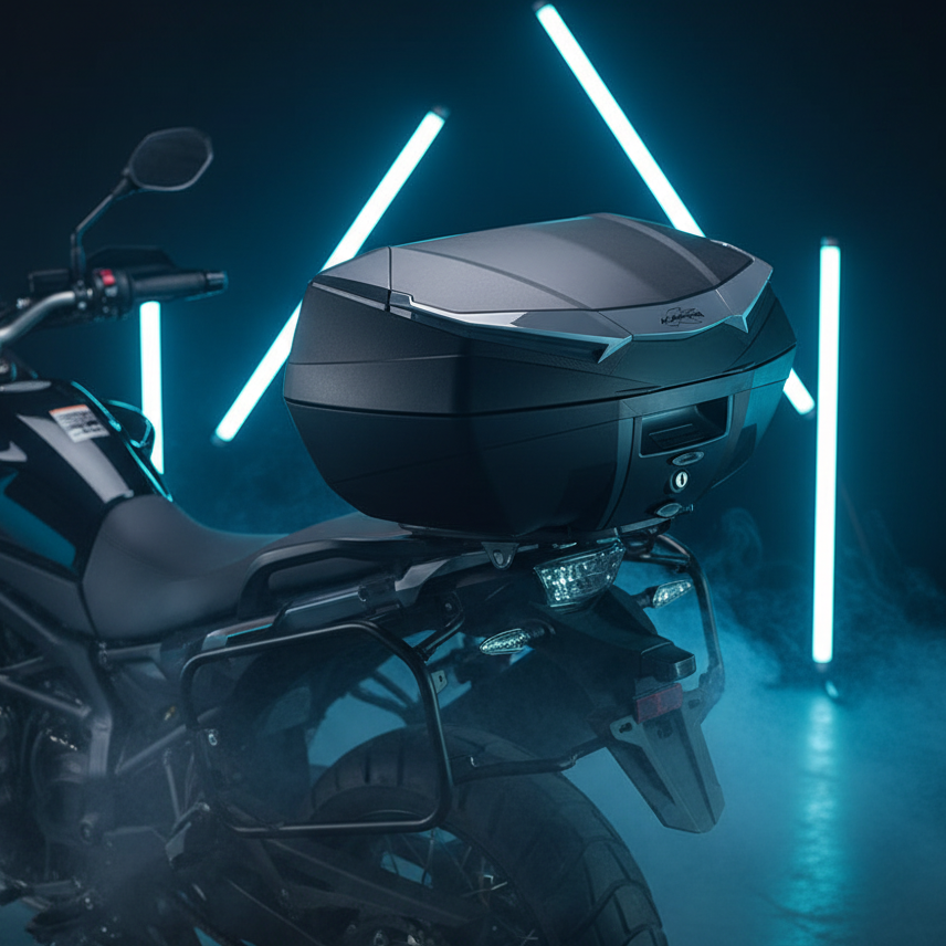 Kappa K4900N K'Vanguard 49 Litre Monokey Top Case Black/Grey Made in Italy – 2 Modular Helmets