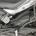 Parafango posteriore copricatena Kappa KMG5126 in ABS nero per BMW G310GS 2017-2019