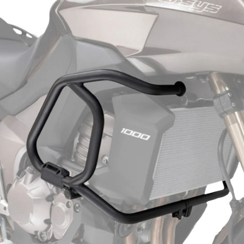 Paramotore tubolare nero Kappa KN4105 per Kawasaki Versys 1000 2012-2014