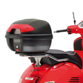 Portapacchi posteriore cromato Kappa KR131 Monolock per Vespa GTS 125 150 300 2008-2022