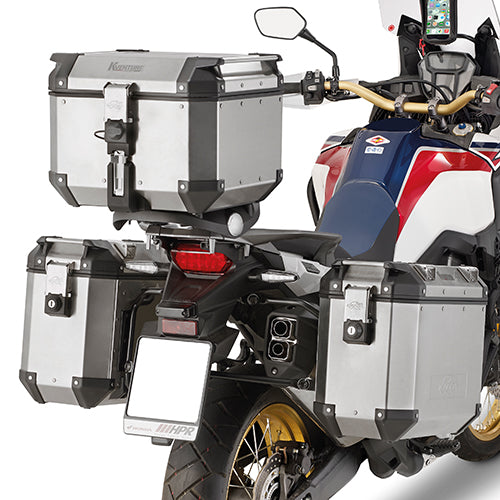 Kappa KLR1144 Portavaligie Laterale Monokey a Rimozione Rapida – Honda CRF1000L Africa Twin - Moon Bike - Vista 1