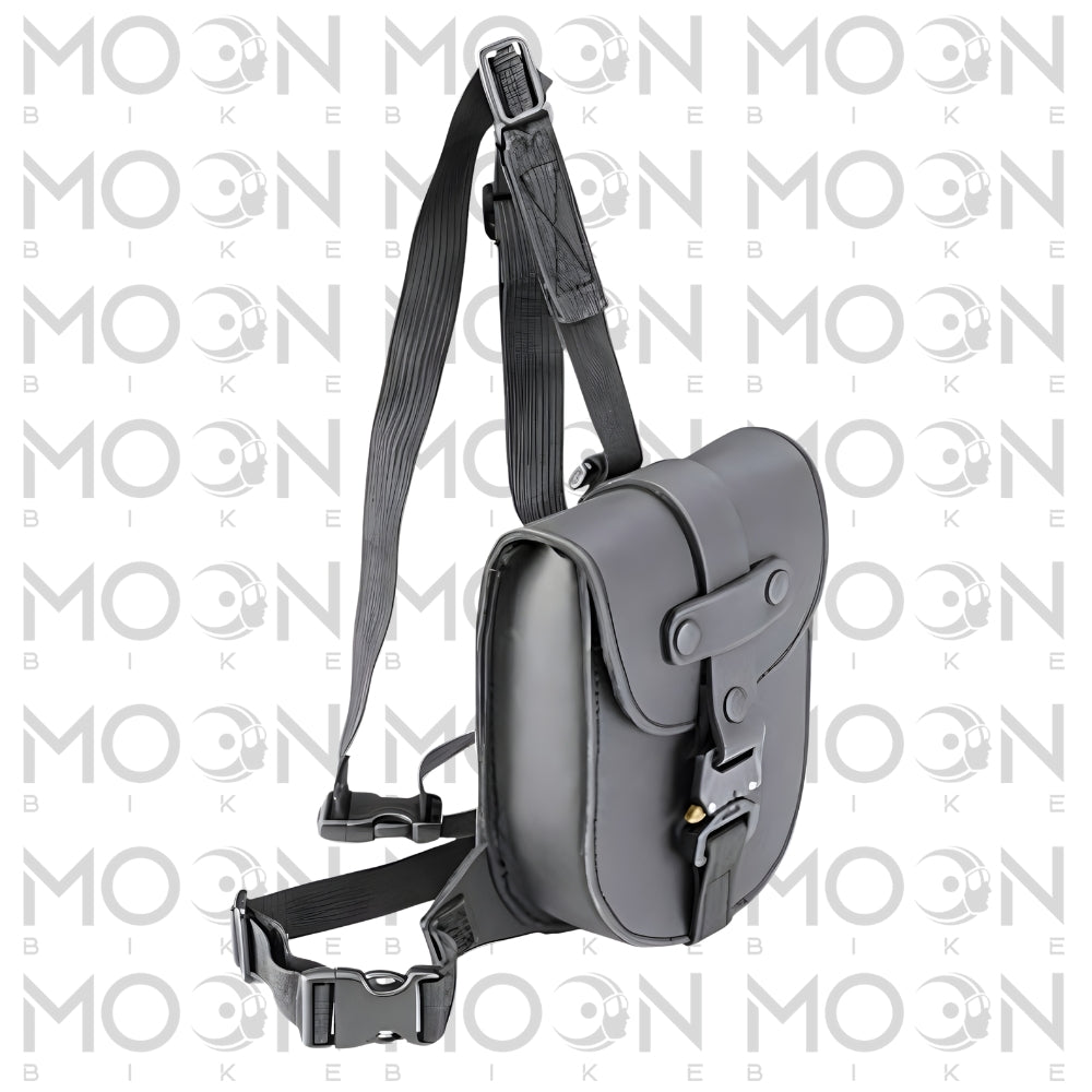 Borsello da gamba Kappa Moto KMLW03 Custom stile Café Racer in pelle di bufalo 1 L