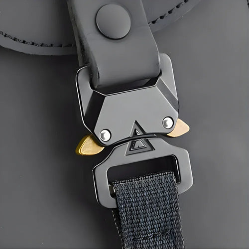 Kappa Moto Borsello da gamba Kappa Moto KMLW03 Custom stile Café Racer in pelle di bufalo 1 L Nero Stoccaggio e carico per veicoli - Moon Bike - Vista 2