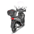 Attacco posteriore Kappa KR7054 in metallo nero per bauletto Monolock su SYM Symphony ST 50-125-200 2015-2020