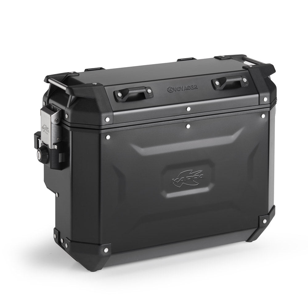 Kappa Moto Valigia Laterale Destra Kappa K'Voyager KVGS33BR Scantonata Alluminio Nero 33 Litri – MONOKEY® CAM SIDE Nero Bauli - Moon Bike - Vista 1