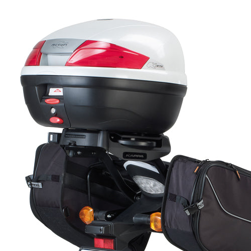 Kappa Moto Attacco Bauletto Kappa KZ1102 Honda Hornet 600 / CBR 600 F (2011-2013) – Monokey/Monolock Nero Portamoto e portascooter per veicoli - Moon Bike - Vista 1