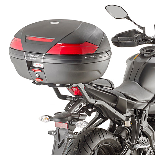 Kappa Moto Attacco Bauletto Kappa KZ2140 Yamaha MT-07 (2018-2024) – Monokey/Monolock Nero Portamoto e portascooter per veicoli - Moon Bike - Vista 1