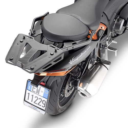 Kappa Moto Attacco Bauletto Kappa KZ3120 Suzuki Hayabusa 1300 (2021-2025) – Monokey/Monolock Nero Portamoto e portascooter per veicoli - Moon Bike - Vista 1