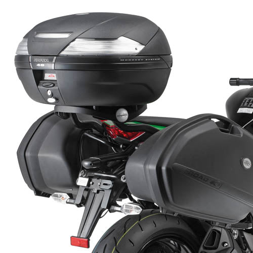 Kappa Moto Attacco Bauletto Kappa KZ4100 Kawasaki Z 1000 SX (2011-2019) – Monokey/Monolock Nero Portamoto e portascooter per veicoli - Moon Bike - Vista 1