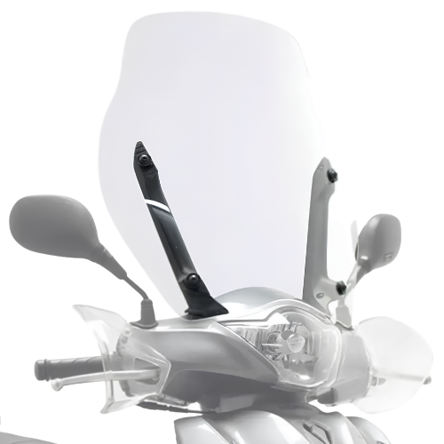 Kappa Moto Kappa 1128AK Parabrezza Trasparente Honda SH 125i / 150i ABS (2012-2016) – 53x50 cm Attacchi Originali Trasparente Componenti e accessori di finestrini per veicoli a motore - Moon Bike - Vista 1