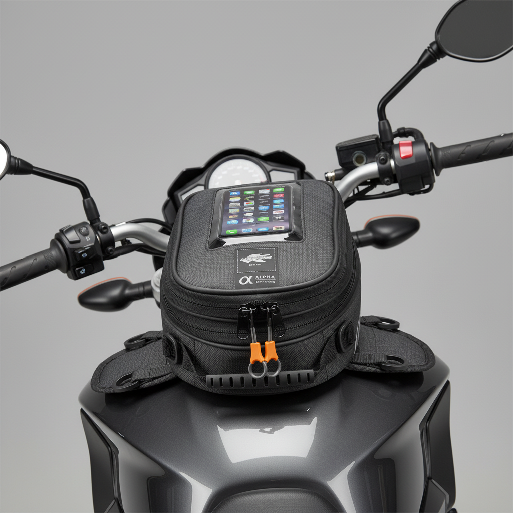 Kappa AH205 Borsa Serbatoio Moto Estensibile 5-7 Litri – Universale Impermeabile Trasparente Borse Moto - Moon Bike - Vista 6