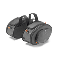Kappa AH207 Alpha Range Borse Laterali Moto Espandibili 17-30L – Coppia Universali Nero Valigie - Moon Bike - Vista 1