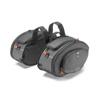 Kappa AH207 Alpha Range Borse Laterali Moto Espandibili 17-30L – Coppia Universali Nero Valigie - Moon Bike - Vista 1