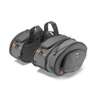 Kappa AH207 Alpha Range Borse Laterali Moto Espandibili 17-30L – Coppia Universali Nero Valigie - Moon Bike - Vista 3