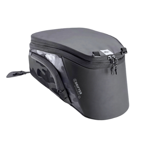 Kappa Moto Kappa DR01 Drifter Borsa da Serbatoio Tanklock 10-15L Waterproof Universale Moto Nero Borse e zaini da moto - Moon Bike - Vista 1