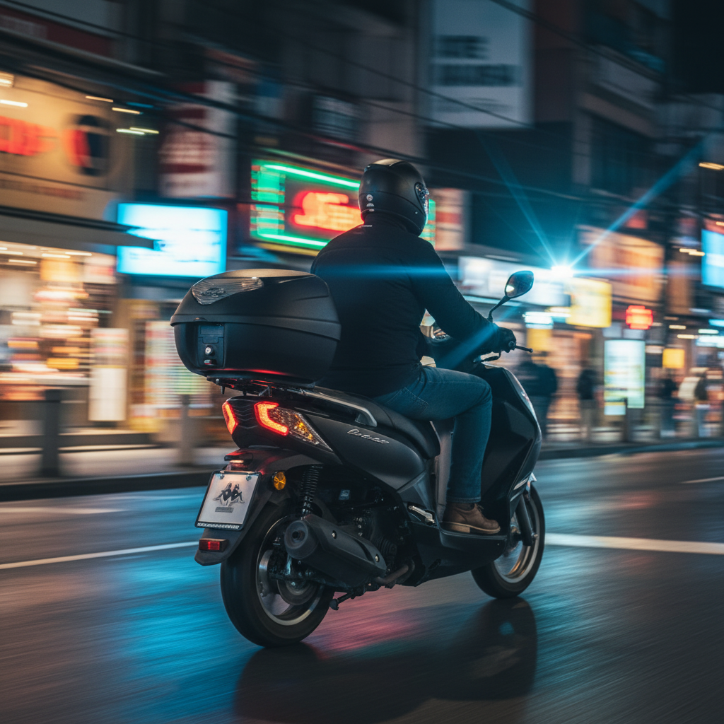 Kappa K29NT Bauletto Monolock 29L Nero Tech – Catadiottri Fumé con Piastra Universale Moto e Scooter - Moon Bike - Vista 5