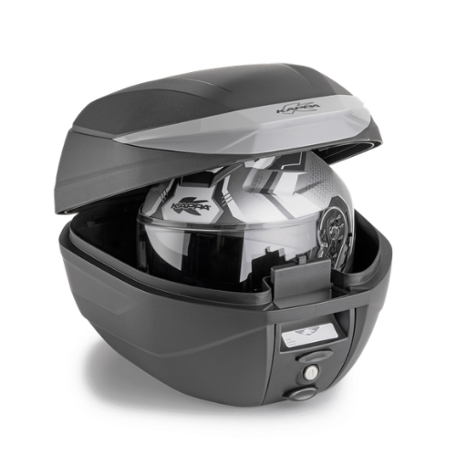 Kappa K3000N Bauletto Monolock 30 Litri Nero – Con Piastra K628 e Kit Universale Moto Scooter Bauletti - Moon Bike - Vista 2