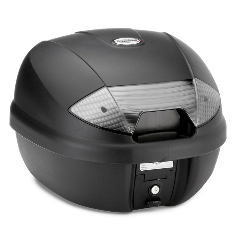 Kappa K30NT Topcase Monolock 30 Liter Tech – Schwarz genarbt, getönte Reflektoren, universal