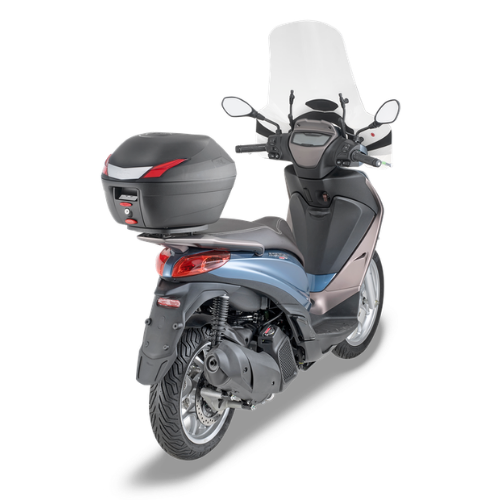 Kappa K34N Bauletto Monolock 34 Litri Nero Catadiottri Rossi – Universale Moto e Scooter Bauletti - Moon Bike - Vista 2