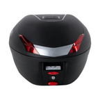 Kappa K34N Bauletto Monolock 34 Litri Nero Catadiottri Rossi – Universale Moto e Scooter Bauletti - Moon Bike - Vista 3