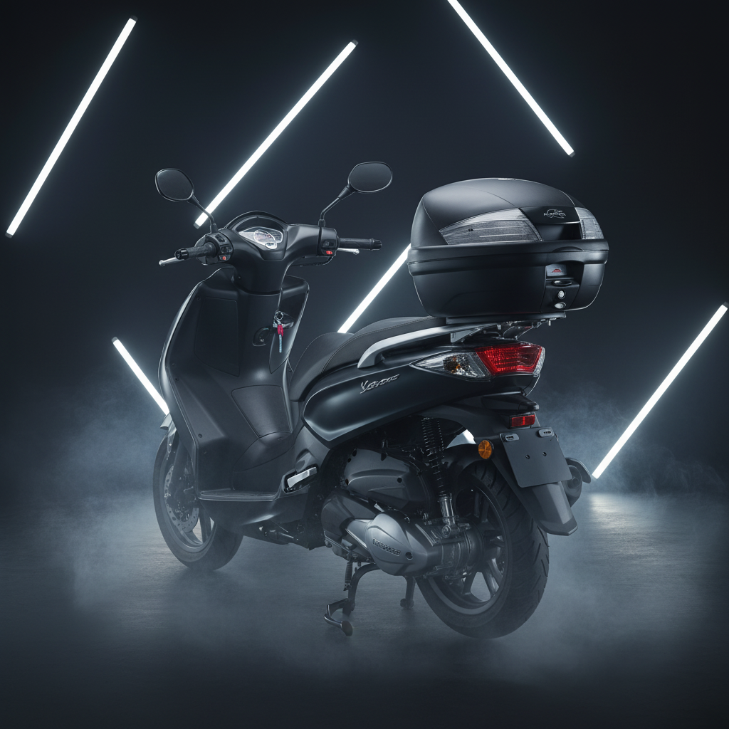 Kappa K35NT2 Bauletto Moto 35 Litri Monolock – Nero Goffrato Catadiottri Trasparenti con Piastra K628 - Moon Bike - Vista 4