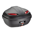 Kappa Moto Kappa K47N Manta Bauletto Monolock 47 Litri Nero Goffrato – Porta 2 Caschi Modulari con Piastra Universale Nero Portamoto e portascooter per veicoli - Moon Bike - Vista 1