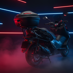 Kappa K47N Manta Bauletto Monolock 47 Litri Nero Goffrato – Porta 2 Caschi Modulari con Piastra - Moon Bike - Vista 7