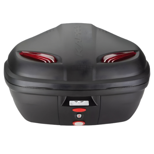 Kappa Moto Kappa K47N Manta Bauletto Monolock 47 Litri Nero Goffrato – Porta 2 Caschi Modulari con Piastra Universale Nero Portamoto e portascooter per veicoli - Moon Bike - Vista 2