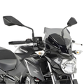 Kappa Moto Kappa KA4117 Cupolino Fumé Kawasaki Z 650 (2017-2019) – 28x33 cm con Kit Fissaggio Trasparente Componenti e accessori di finestrini per veicoli a motore - Moon Bike - Vista 1