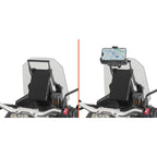 Kappa Moto Kappa KFB9651 Traversino Cupolino per KOVE 800X PRO (2024) - Supporto Porta Smartphone GPS Supporti per parabrezza - Moon Bike - Vista 2