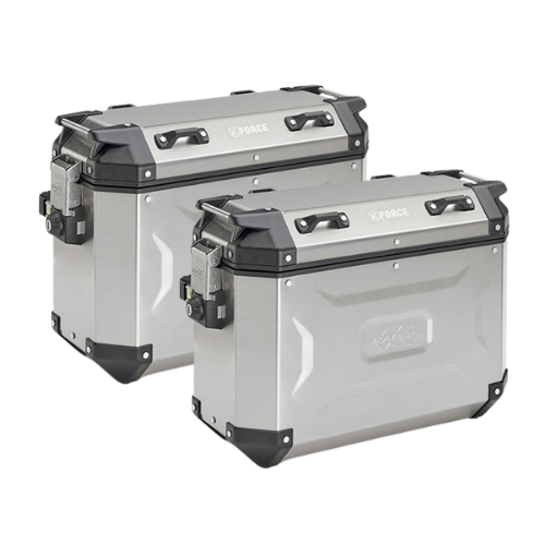 Kappa KFR37APACK2 K'Force Seitenkoffer Paar 37 Liter Aluminium Natur – Monokey Cam-Side